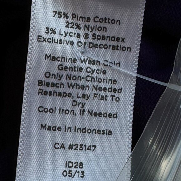 Talbots Pima Cotton Purple Cardigan Round Neck Long Sleeve Dragon Fly  Size LP - Picture 6 of 7